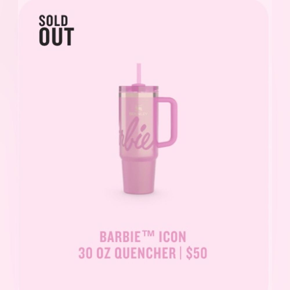 🎀STANLEY x BARBIE ICON 30OZ Quencher Limited Edition SOLD OUT ONLINE - Picture 7 of 7